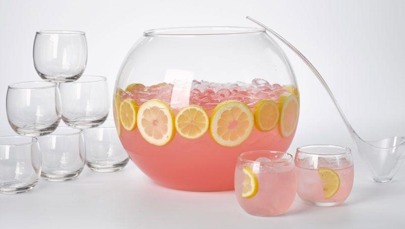 ruby 2400 10-PIECE PUNCH BOWL SET Nothing says springtime quite like a