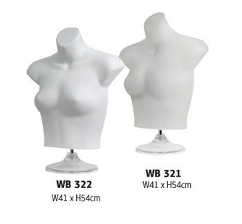 Upper Body Table Top Mannequins WB 322 700224 WB 321