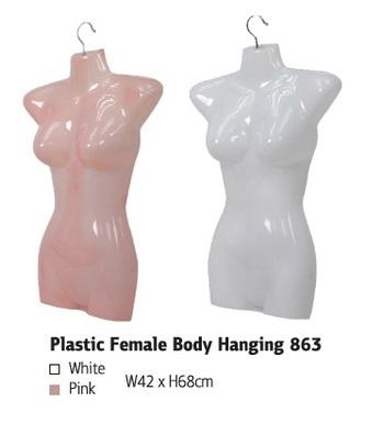 Hanging 863 White 700163 Pink 700164 Plastic Male Body