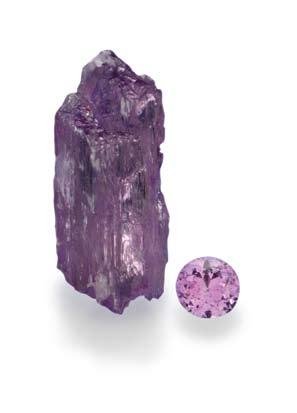 Kunzite Appreciation for kunzite Delicacy and subtlety of colour is this gem s most notable attribute, making it an excellent choice for eveningwear, where its understated pink to lilac colour