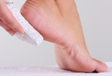 Tip 5: Smooth Corns and Calluses During your daily check of your feet, make notes of any calluses or corns. After a bath or shower, when your skin is soft, gently file down the calluses or corns.