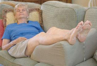 several times a day. When resting try to put your feet up, and never cross your legs for long periods of time.