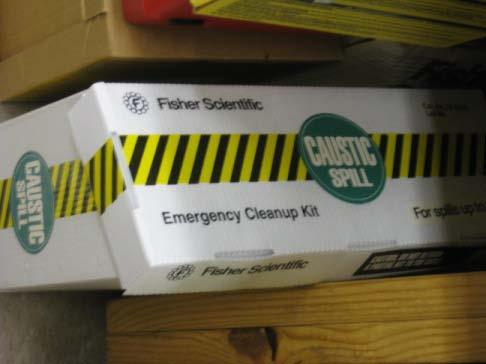 A BASIC SPILL KIT There should be a spill kit readily available in all areas where hazardous materials are used or stored.
