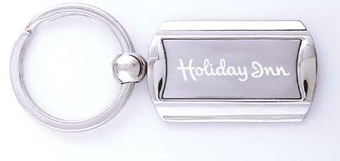 7mm up to 2 lines of copy with logo Gold Executive Key Ring