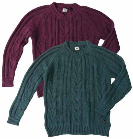 KNITS MEN SWEATER CLASSIC sweater con trenzas escote redondo M 10-7109-4433-58-01 (ARG)