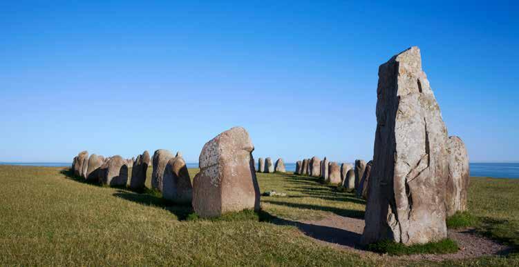 Culture Corner: Ale s Stones Ale s Stones at Kåseberga, around ten kilometres southeast of Ystad. Photo Credits: Conny Fridh/imagebank.sweden.