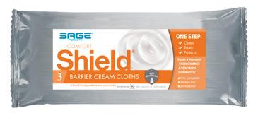 Incontinence care Comfort Shield Barrier Cream Cloths (8) Heavyweight cloths in peel and