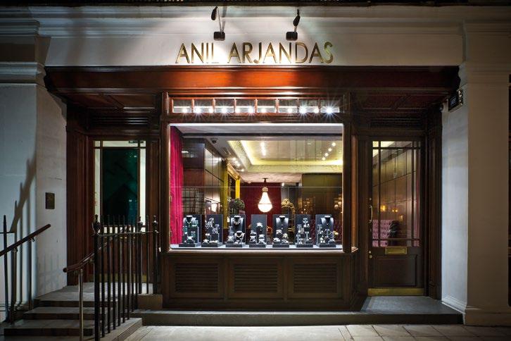 LONDON BOUTIQUE IT WAS 2013 THAT ANIL ARJANDAS JEWELS EXPANDED IN THE UNITED KINGDOM AT THE HEART OF MAYFAIR, LONDON.