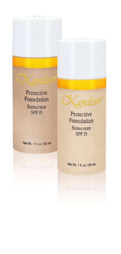 Kandesn Protective Foundation SPF 15 protects skin and lets it breathe.