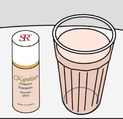Our foundation will blend into the water, making it look like a milkshake. Other Brands Kandesn Why Kandesn Protective Foundation SPF 15?