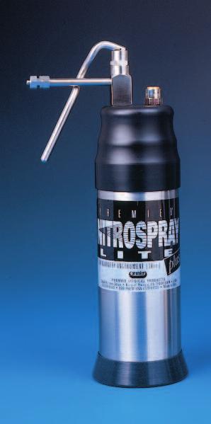 3-6 hours of patient treatment time 1006060 Nitrospray Plus (16oz fill capacity) Includes 5 spray tips,