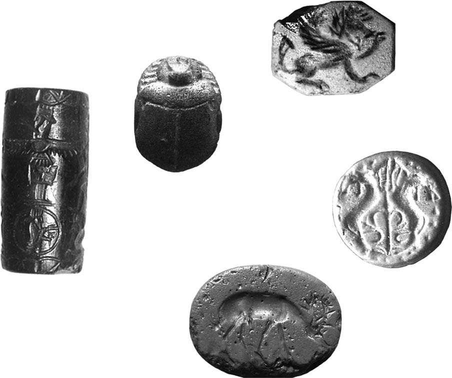 Achaemenid Seals from Sardis and Gordion 329 Fig. 31.7 Gordion Seals 100, 246, 44, 187, and 153.