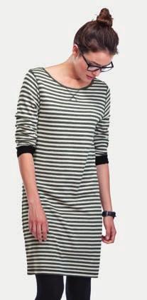 HAYTON STRIPED TUNIC DRESS SEE OPPOSITE 5 + TIGHTS WITH LYCRA