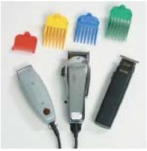 Razors can be used to create an entire haircut, to thin hair out, or to texturize the hair in certain areas. Razors come in different shapes and sizes, with or without guards.