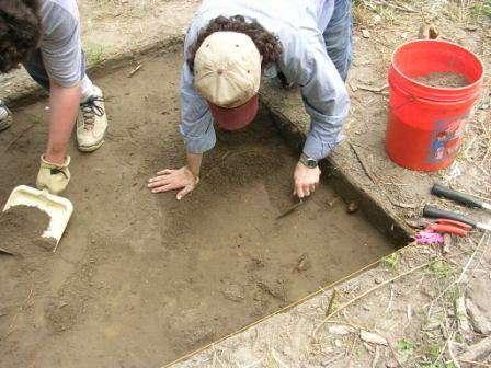 In most cases units were excavated to sterile subsoil.