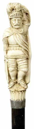 Ivory King Arthur Late 19th Century-A unique carved example of the king in full