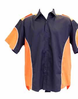 Shirt TW-FORM1SHRT Black and Orange Industrial