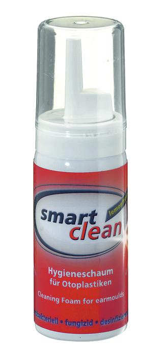 Cleaning agents smartclean hygienic foam lemon-fresh for fast and intensive cleaning of BTE ear moulds.