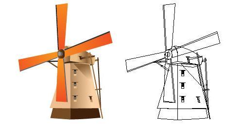 Refer the final windmill below for the placement and size of windows. Duplicate the second window once and place one of it on the bottom right of the windmill body.