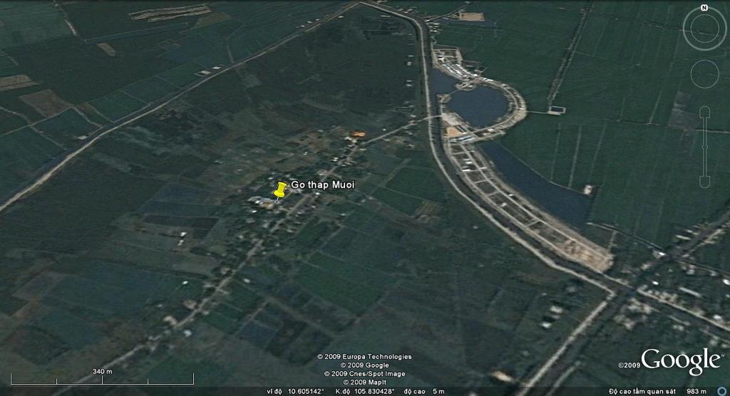1-Go Thap site Buddha Pond and Gold Pond Grave mound Ba Chua Xu Mound