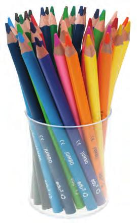 Plastic Tube 1231036 JUMBO Coloured Pencils 12 Triangular 8885009838714 1 18 32 x