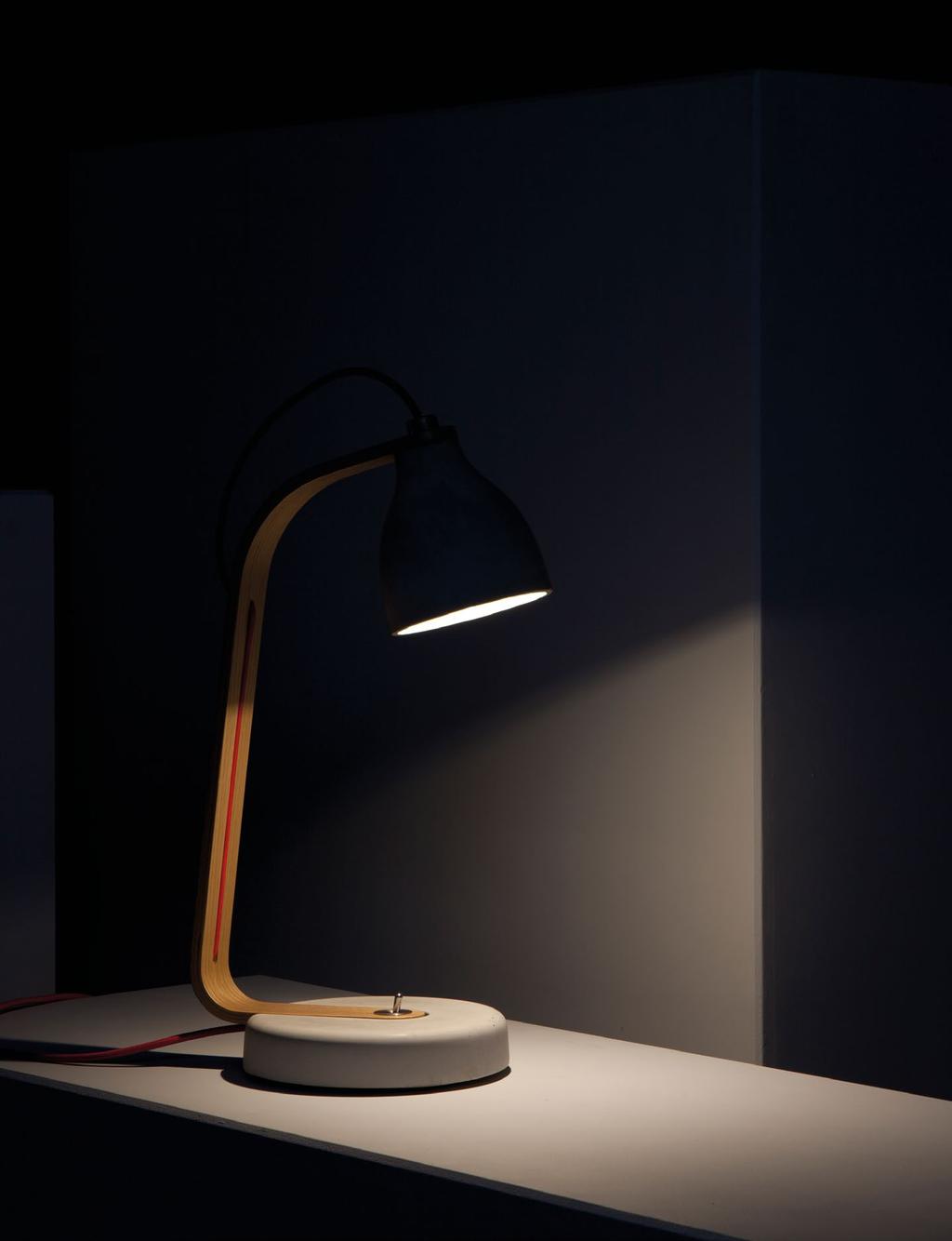 028 Collection 029 Collection The Desk Light is a progression from the original pendant series: a culmination of innovative manufacture, visual simplicity and a desire to challenge perception of