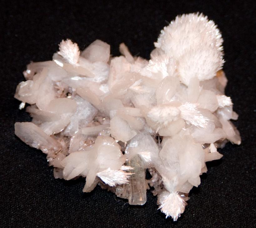 #15 Scolecite on Stilbite mineral specimen from a quarry near