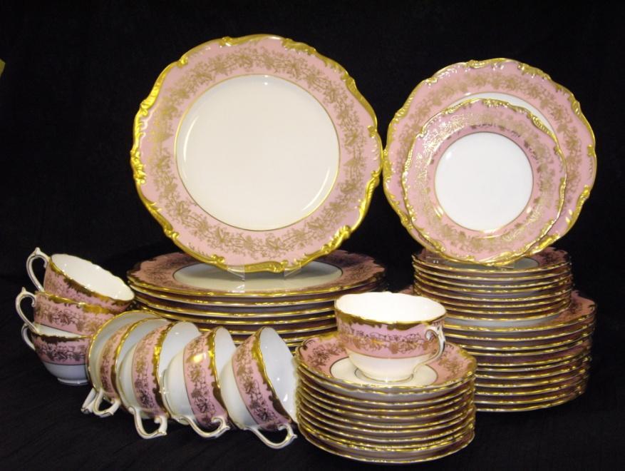 4. Coalport Hazelton China 53 piece set; 9 cups, 11 saucers, 9 bread & butter