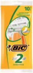 MALE ACCESS RANGE 2-BLADE SHAVER FOR PRECISION STANDARD PACKS BIC 2 SENSITIVE POUCH OF 10 GENCOD