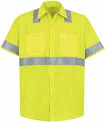 Fluorescent Yellow ENHANCED VISIBILITY PERMA-LINED PANEL JACKET Permanently lined with a quilted lining