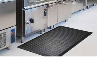 use Available in 4 x6 or 3 x5 or 3 x10 ANTI-FATIGUE MAT Edges are beveled for easier floor to mat transition Durable, closed-cell Nitrile foam