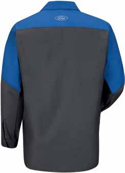 UNISEX SHIRTS MOTORSPORTS SHIRT Touchtex technology with superior color retention, soil release and wickability Seven-button