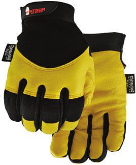 017 Knock Out Smooth full-grain goatskin leather palm, hooded fingertips and