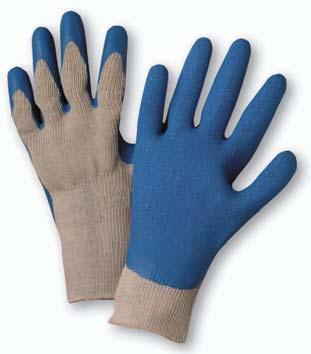 latex-coated knit BOTTLING AND CANNING RECYCLING MANUFACTURING ASSEMBLY abrasionresistant Style 715SLC Sizes S-XL Latex 3 4 Coating Style 700SLC Sizes S-XL Latex Palm Coating Latex-Coated Gloves 3 4