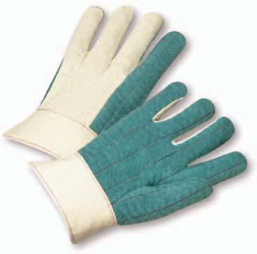 cotton hot mills GLASS/PLASTICS MANUFACTURING FOUNDRY OPERATIONS STEEL MILLS AUTOMOTIVE Cotton Hot Mill Gloves Rugged protection during extended exposure to moderate heat.