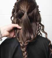 center area and join the braids together to create one large