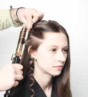 by the ear and lightly spray the length of the hair shaft.
