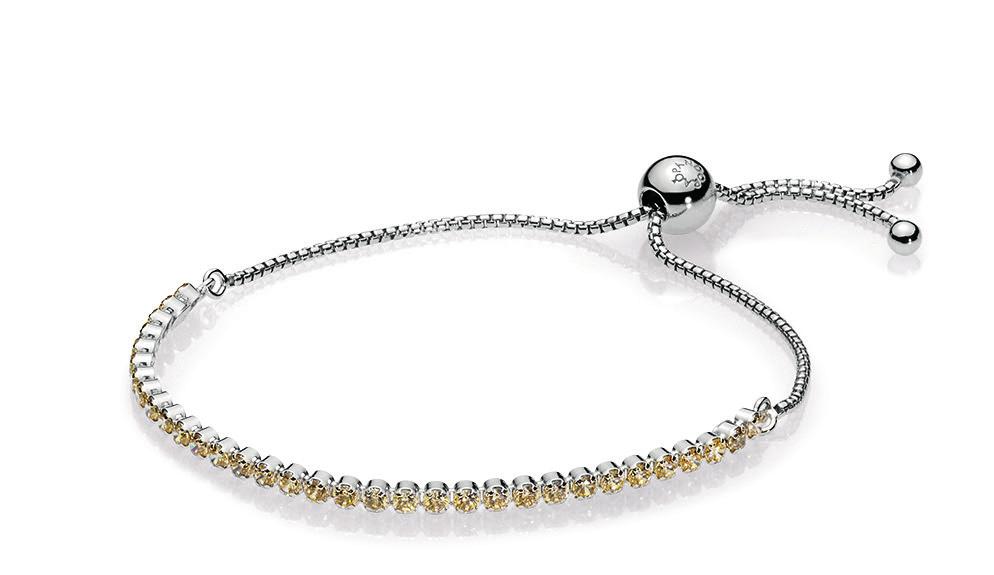 590524CCZ Bracelet chain Golden Sparkling Strand Bracelet