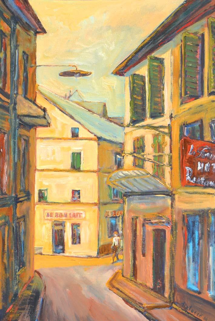 Reštaurácia Au bon lait, Arles (podľa J. J.), Francúzsko, 2004, op.