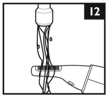 4. Rinse the trimmer under warm water to remove any remaining hair/residue from the trimmer (see Figure Figure 12). 5.