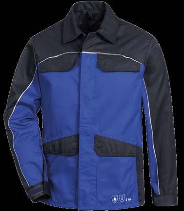 765 g Colour: royal/marine Sleeve hem with Velcro fastener Vertical movement pleat with integrated flame-retardant 3M Scotchlite TM reflective film No.