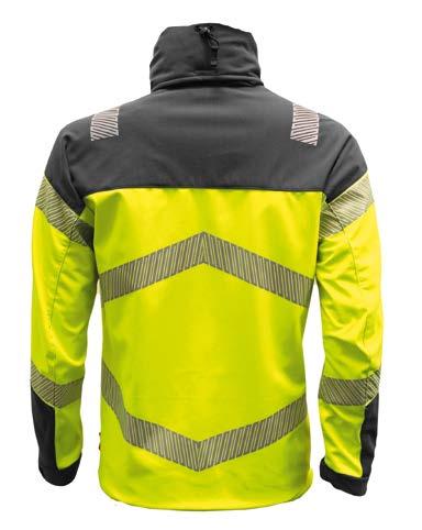 HIVIS & WEATHER MATERIAL: 3-LAYER-LAMINATE SOFTSHELL // 100 % POLYESTER FABRIC WEIGHT: approx.