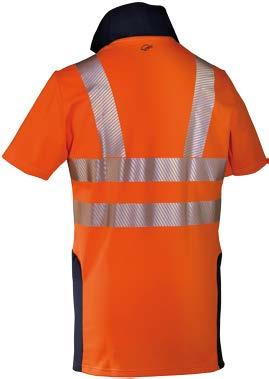 HI-VISION Basic HIVIS & WEATHER Our fashionable reflective shirts with retro-reflective Stripes attached in body language, combine efficient reflection and UV protection with stylish design and the