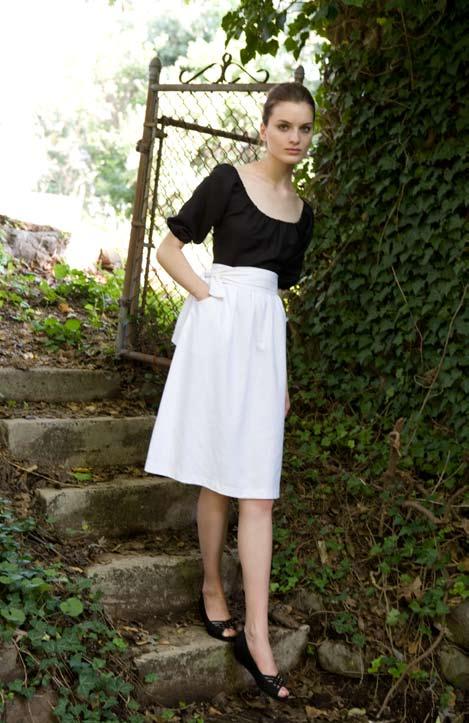 03 Cotton Linen Two Tone Dress,