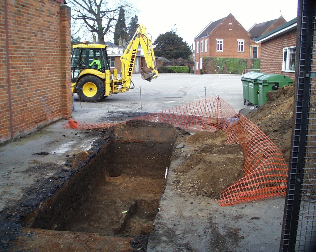 An archaeological evaluation in the playground of Colchester Royal Grammar School, Lexden Road, Colchester,