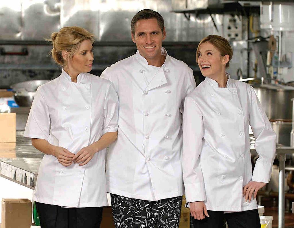 CHEF COATS 5300ss 5300KB / 5400KB 5300 / 5400 When the pressure s on, these proven performers maintain their character and poise while delivering style, durability and economy.