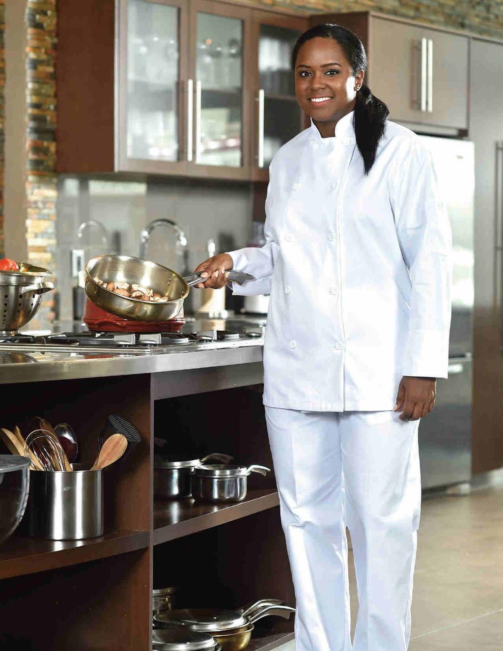 CHEF COATS Ladies 5300 lds ladies Chef Coat Specially fitted for ladies.