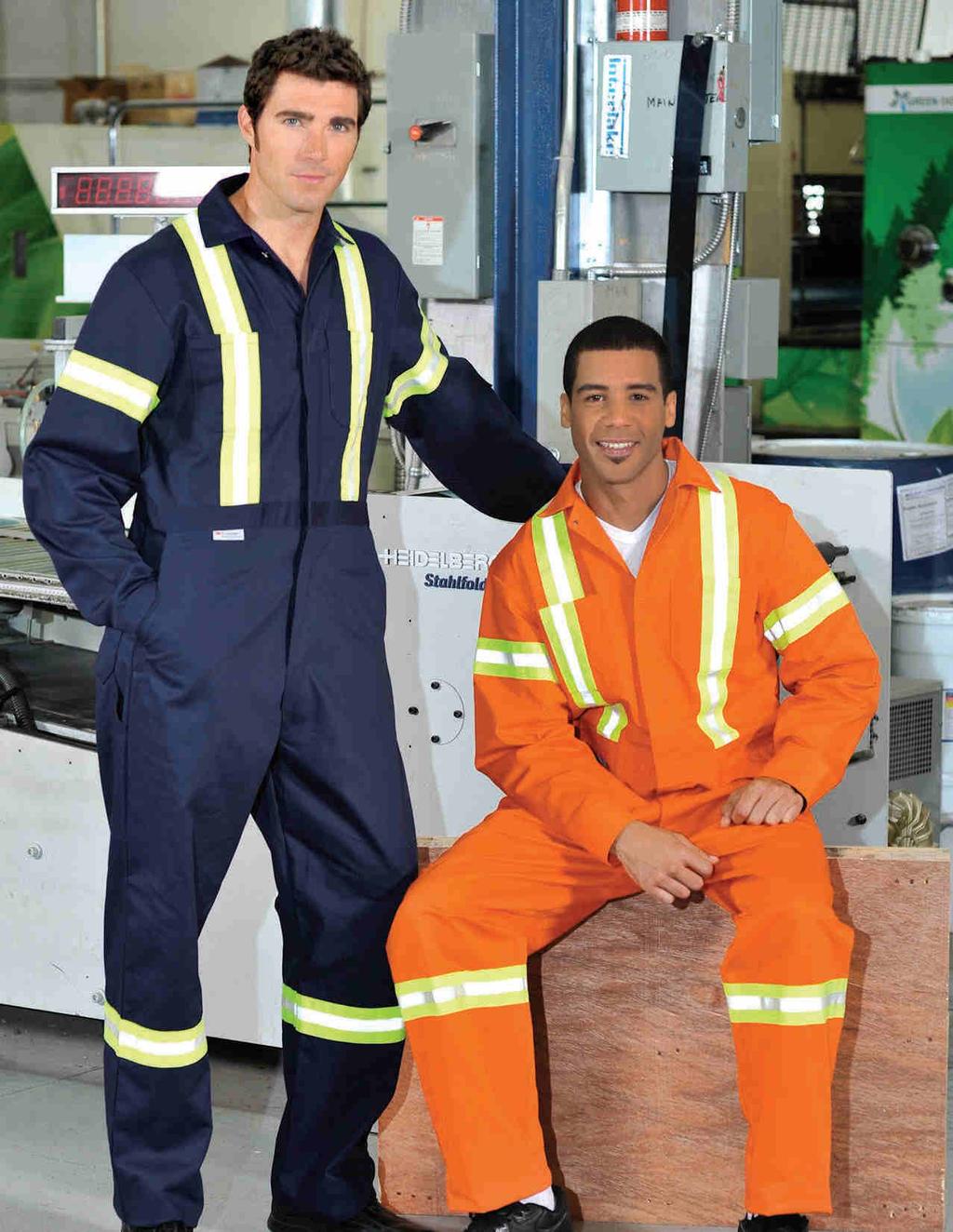 100% Cotton COVERALLS Cotton Coveralls with Reflective Tape Sizes range from 36-60