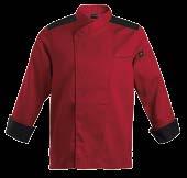 JACket Range Roma Chef Jacket BC-ROM Vibrant two-tone jacket design with crossover neckline and concealed stainless