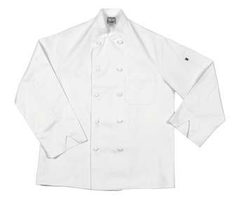 Button Chef Coats - Half Sleeve on Left Sleeve.